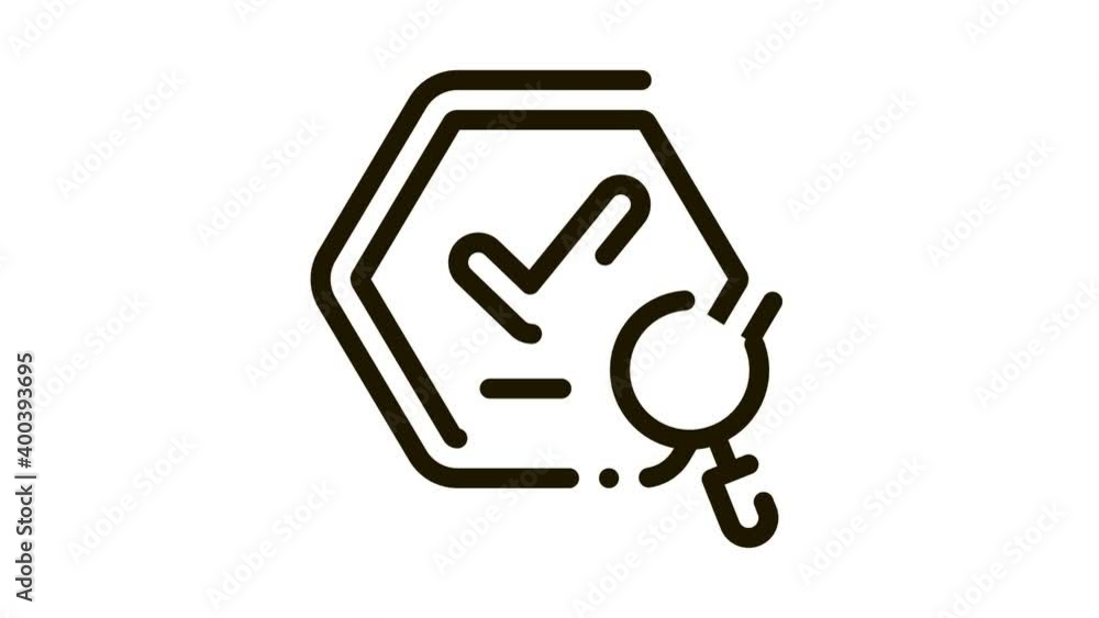 Check Mark Icon Animation. black Check Mark animated icon on white background Check Mark Icon Animation. black Check Mark animated icon on white background