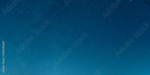 Beautiful starry sky. Night photography, astronomical background.