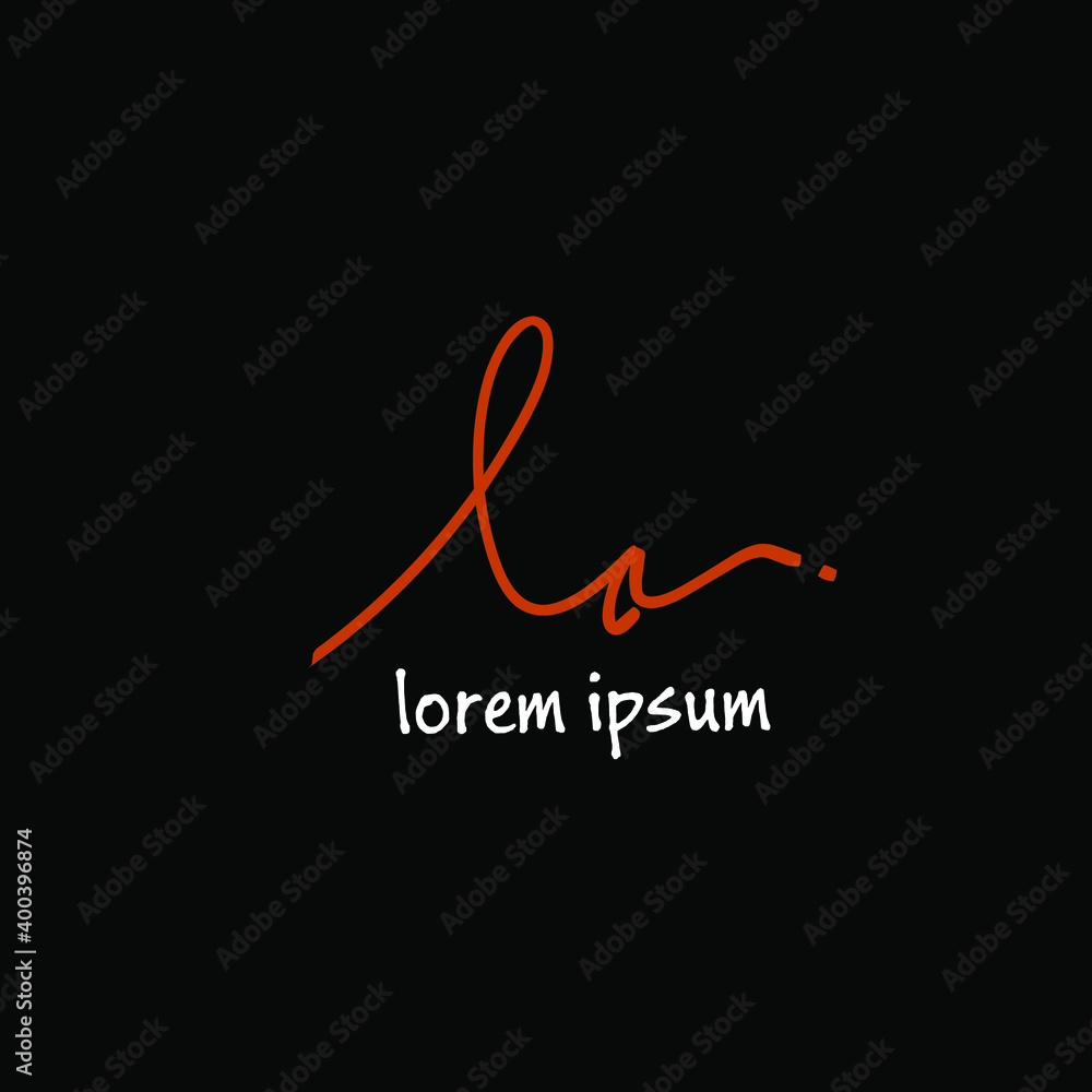 Lo handwritten logo for identity Lo handwritten logo for identity
