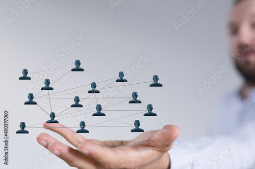 organization chart team concept networking