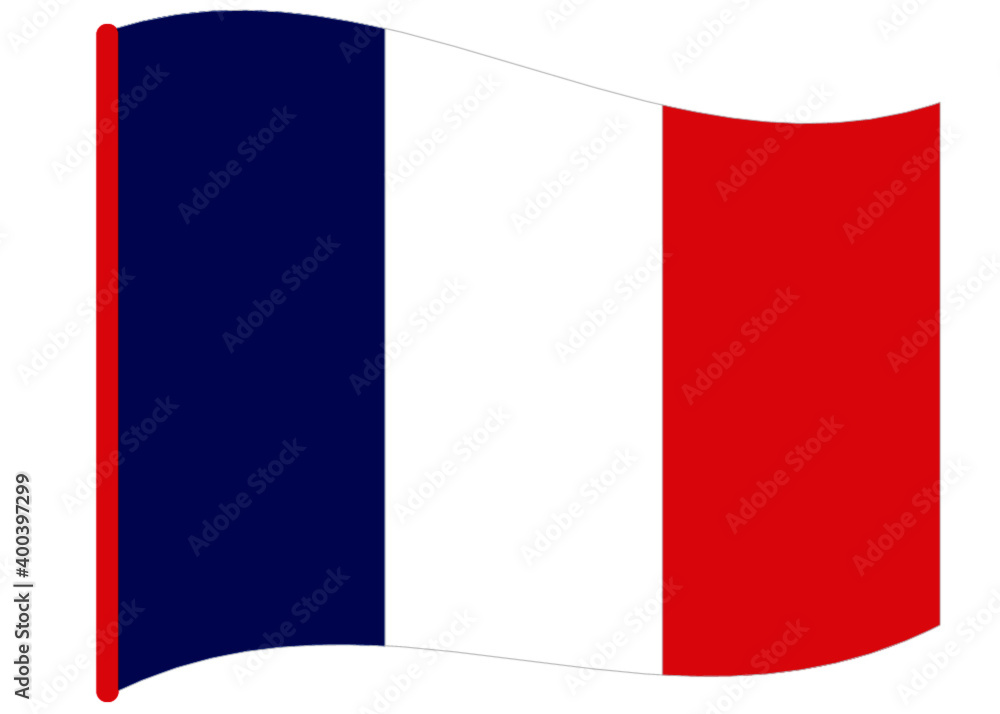 CMYK National France flag vector. Blue, white and red Flag. Paris, Europe. European country. Simple france flag isolated. Flag vector. 