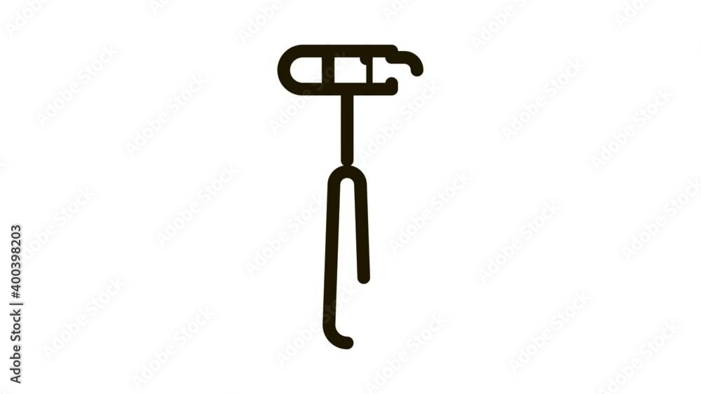 Reflex Hammer Icon Animation. black Reflex Hammer animated icon on white background Reflex Hammer Icon Animation. black Reflex Hammer animated icon on white background