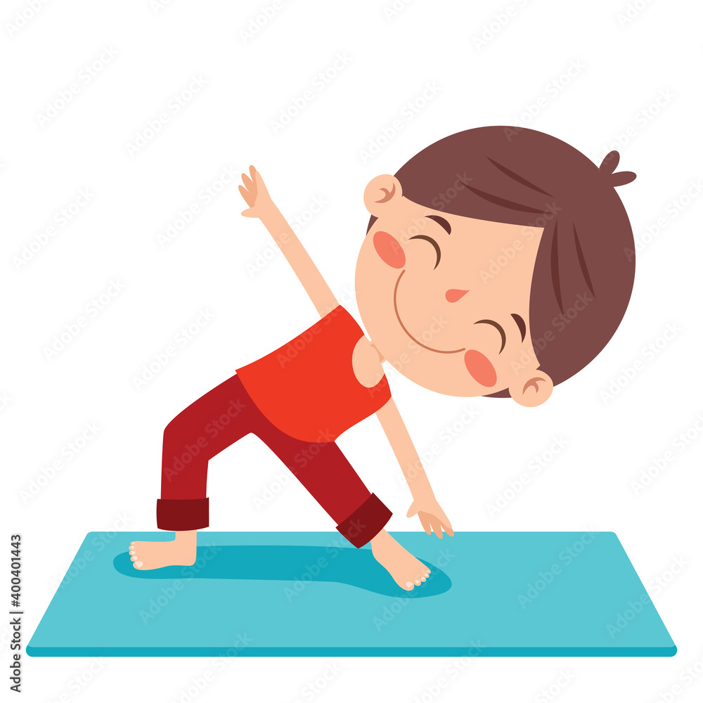 Funny Kid In Yoga Pose Funny Kid In Yoga Pose