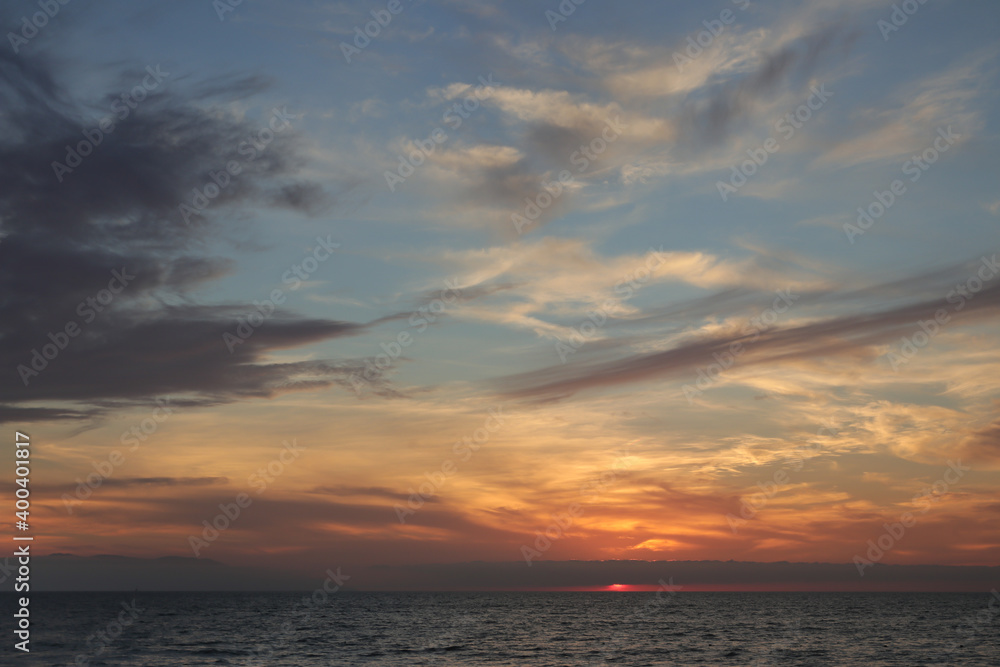 atardecer cielo nubes