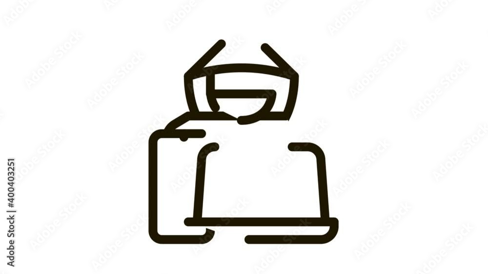 Theft of Technology Laptop, Smartphone Icon Animation. black Theft of Technology Laptop, Smartphone animated icon on white background Theft of Technology Laptop, Smartphone Icon Animation. black Theft of Technology Laptop, Smartphone animated icon on white background