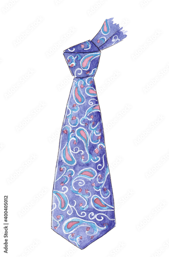 Watercolor Tie
