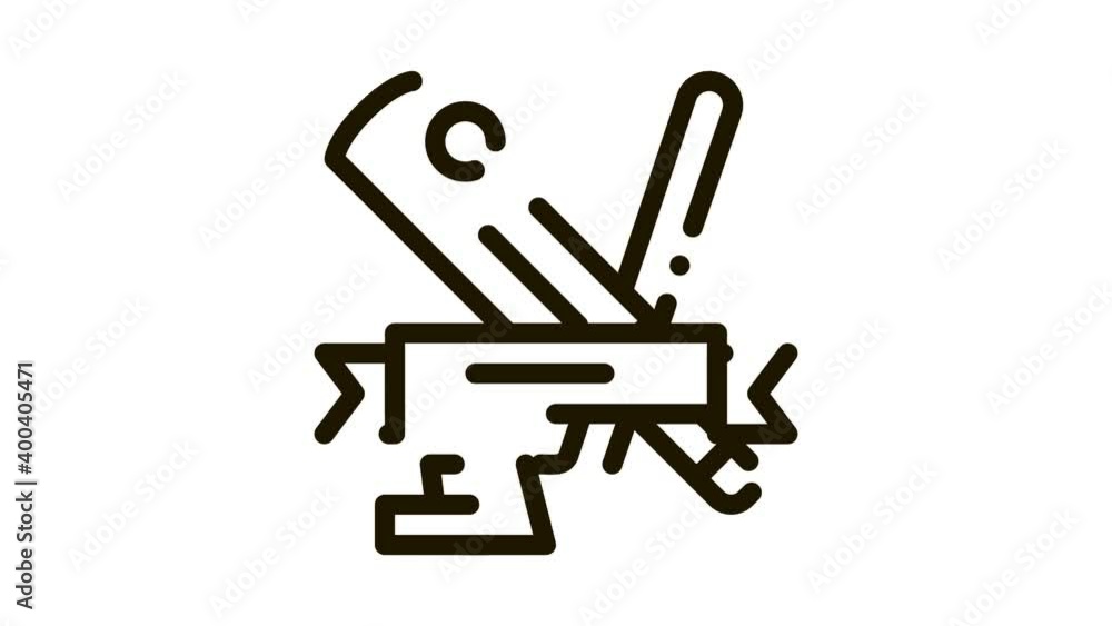 Hockey Sport Lesson Icon Animation. black Hockey Sport Lesson animated icon on white background Hockey Sport Lesson Icon Animation. black Hockey Sport Lesson animated icon on white background