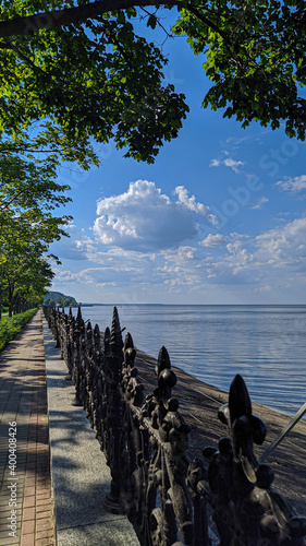wooden pier on the lake