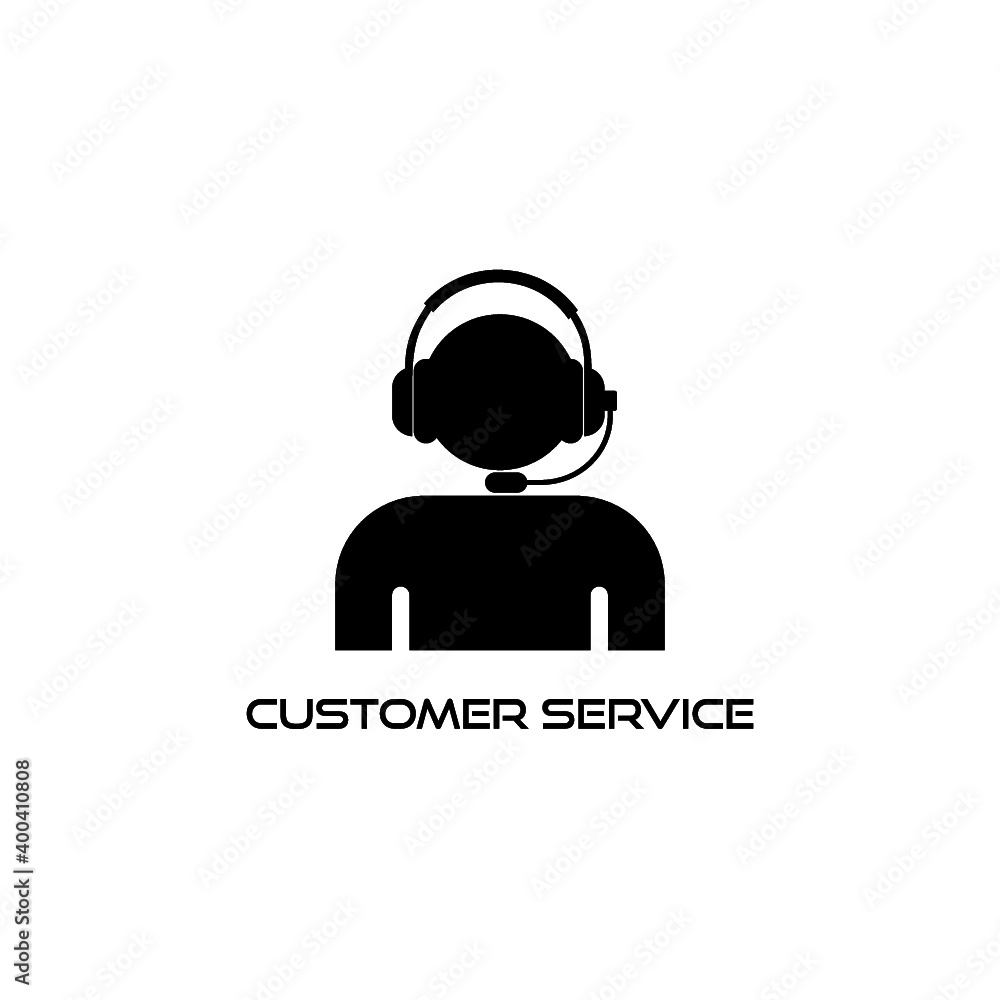 Customer service icon isolated on white background Customer service icon isolated on white background
