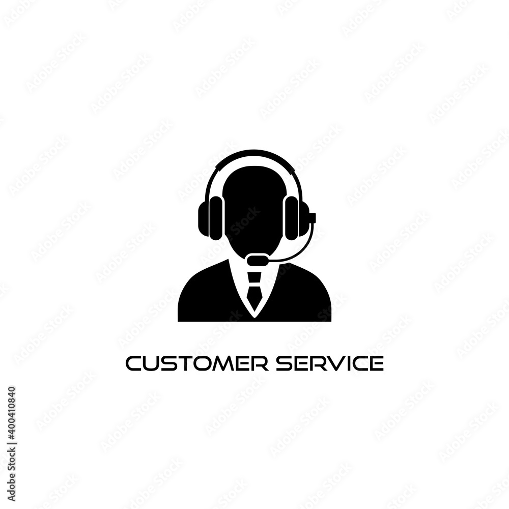 Customer service icon isolated on white background