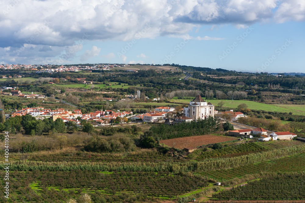 View of Obidos village drom the castle, in Portugal