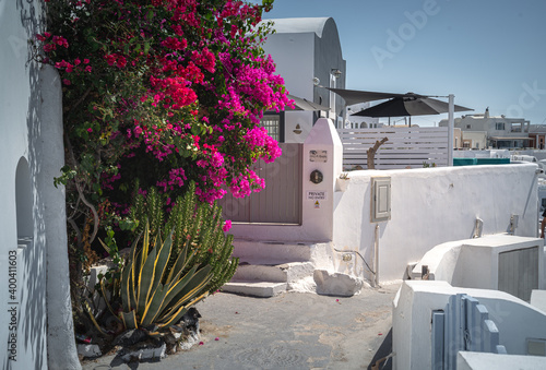 White architecture on Santorini island, Greece. photo