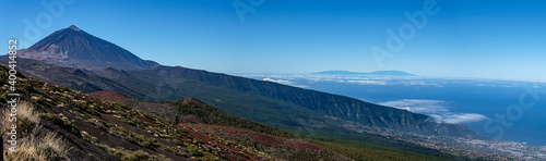 teide national park with volcano and La Palma island at the background. Tenerife. Canary Islands. © linohoracio