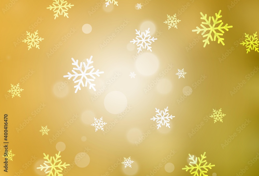 Dark Yellow vector pattern in Christmas style. Dark Yellow vector pattern in Christmas style.