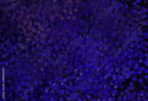 Dark Purple, Pink vector background with spots.