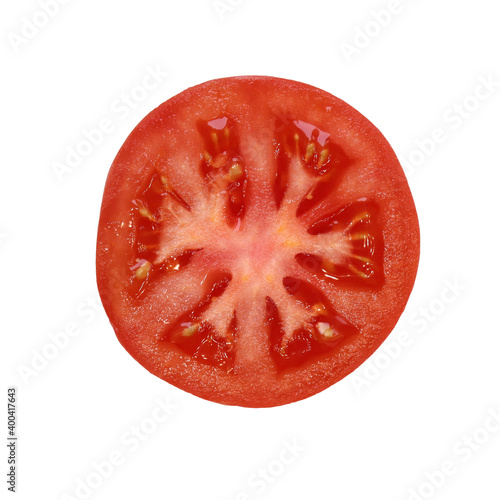 Wallpaper Mural Tomato isolate on a white background. Cut the vegetable. Tomato slices. Element for the design. Torontodigital.ca
