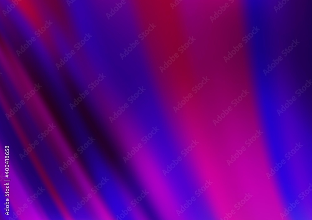 Fototapeta premium Dark Purple vector pattern with curved circles.