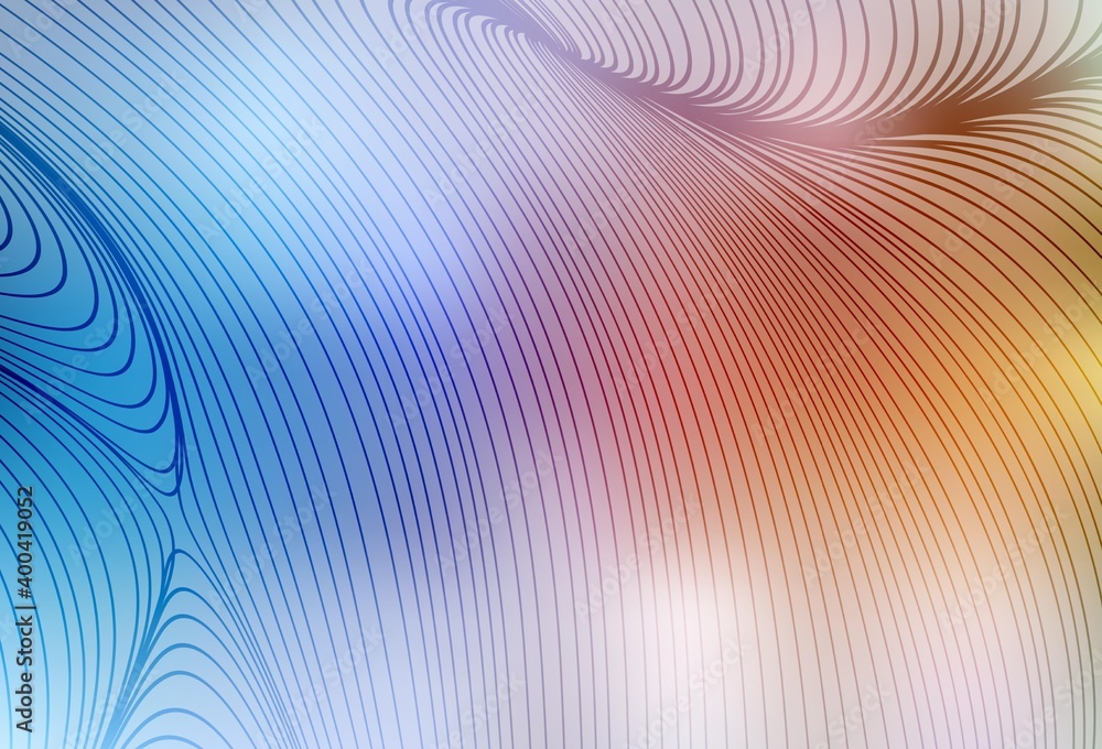 Light Blue, Yellow vector pattern with wry lines. Light Blue, Yellow vector pattern with wry lines.
