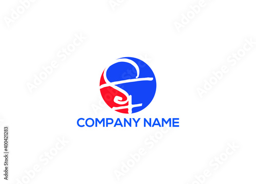 sf logo design vector icon template with white background