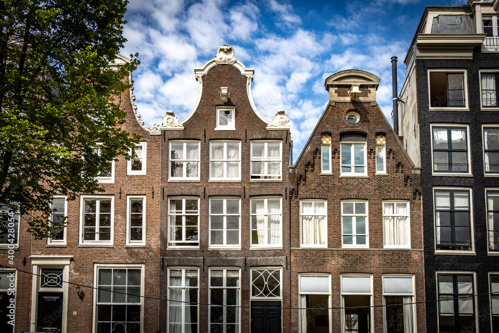 traditional houses in Amsterdam 