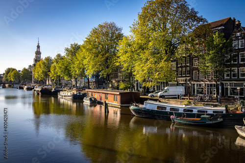 along the Gracht / canal of Amsterdam 