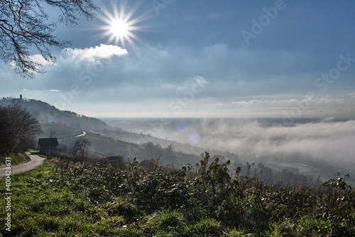 Nebellandschaften an der Bergstraße.