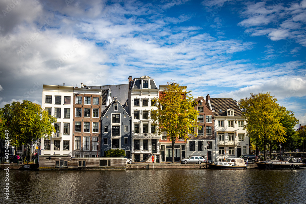 traditional houses of Amsterdam 