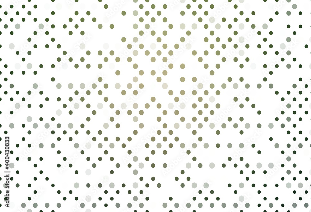 Obraz premium Light Green vector cover with spots.