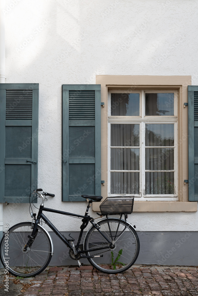 Bicycle in Front of Wall Bicycle in Front of Wall