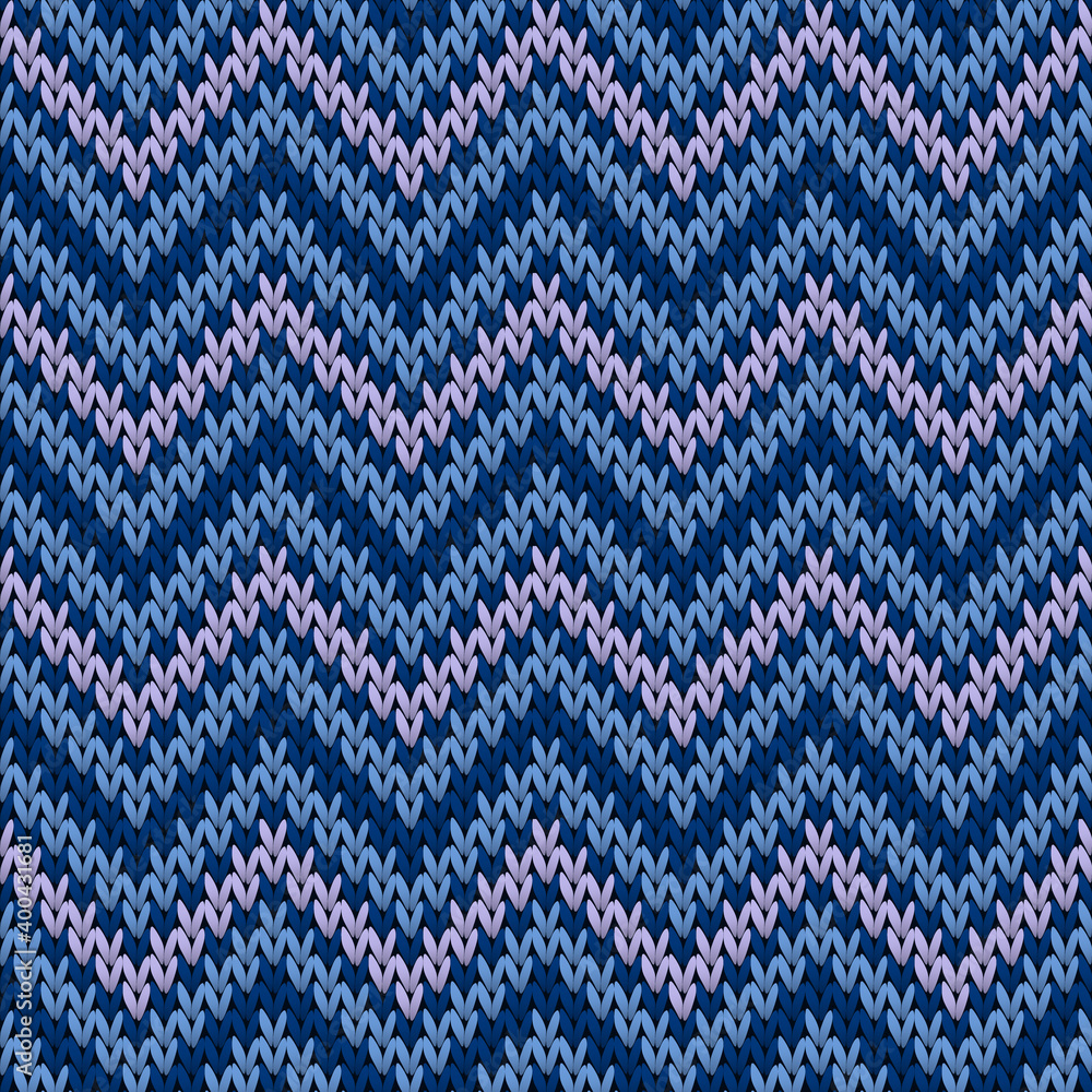 Handicraft chevron stripes christmas knit