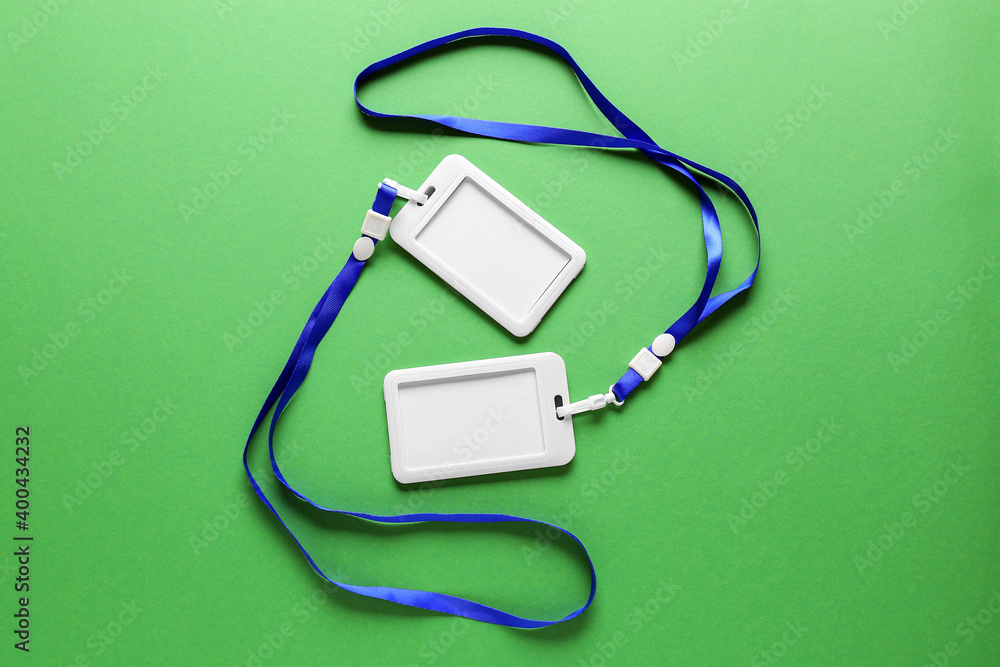 Blank badges on color background Blank badges on color background