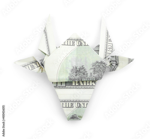 Origami bull as symbol of y...