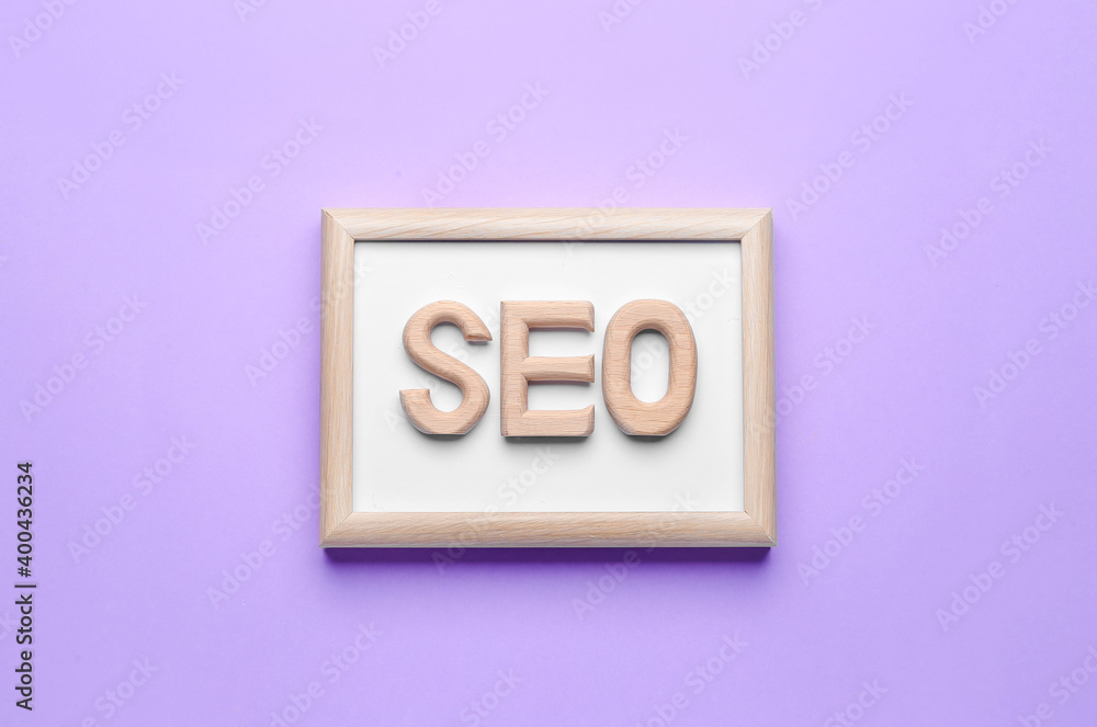 Abbreviation SEO on color background Abbreviation SEO on color background