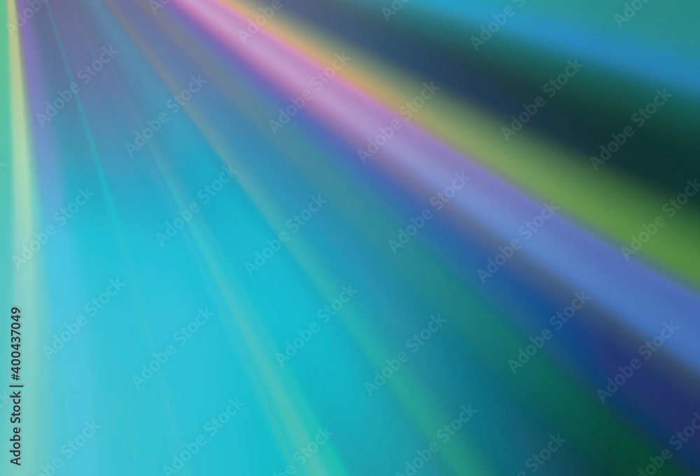 Light Pink, Blue vector blurred shine abstract background.