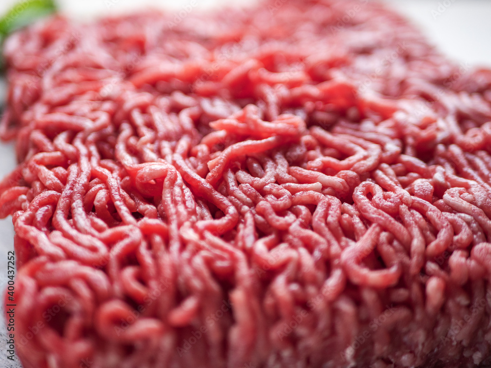 Raw beef minced meat background Raw beef minced meat background