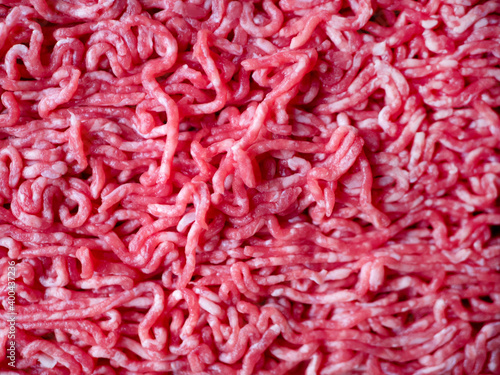 Raw beef minced meat background © VGV