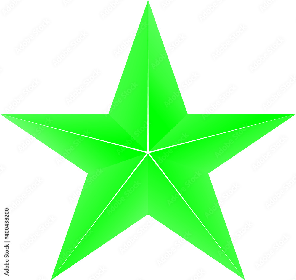 five-pointed star emerald shades easy editable EPS file five-pointed star emerald shades easy editable EPS file