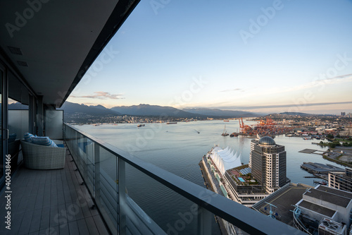 Penthouse Views Vancouver Canada overlooking at the ocean