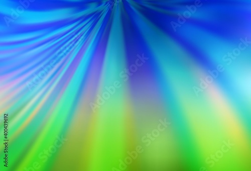 Light Blue, Green vector blurred shine abstract texture. Colorful illustration in abstract style with gradient. The best blurred design for your business.