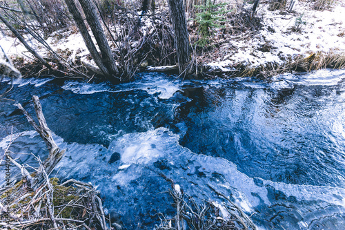 river in winter