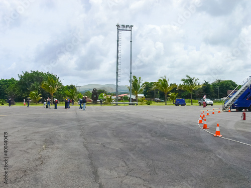 airport on Easter Island. Airport site. photo