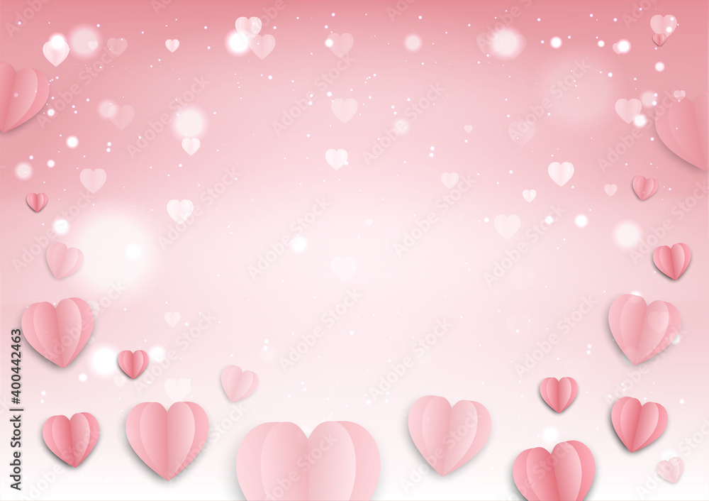 Pink background for valentine festival and wedding