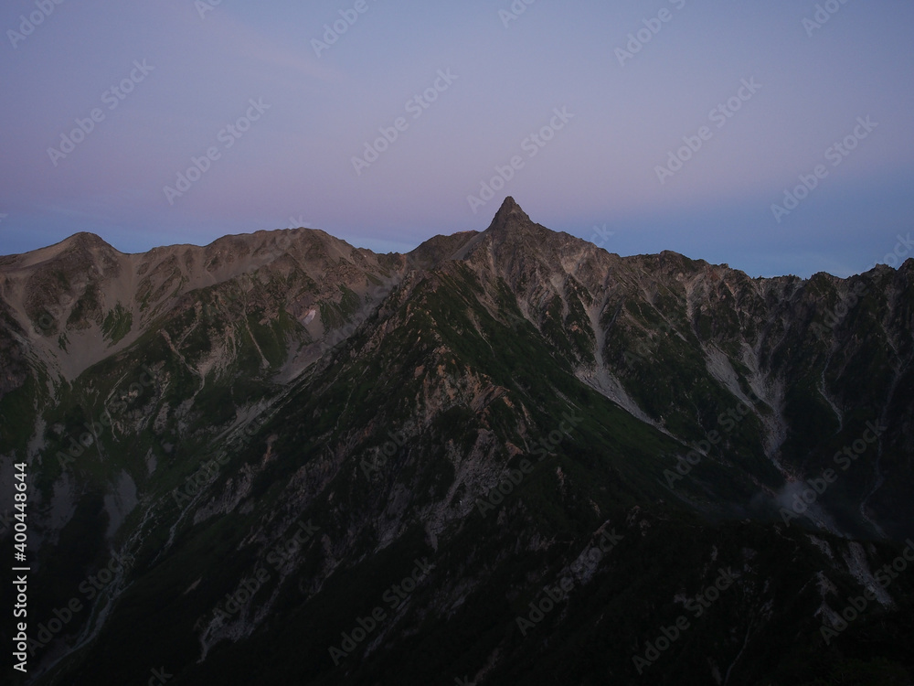 【登山】夜明け前の槍ヶ岳