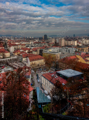 Obraz na płótnie panorama of the old city w salonie
