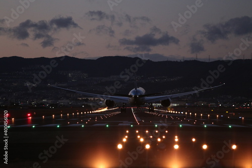 touch down at itami airport photo