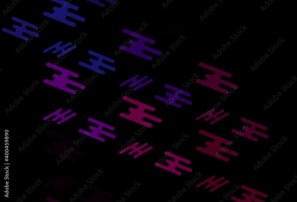 Dark Purple vector layout with flat lines. Dark Purple vector layout with flat lines.