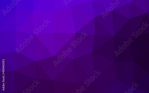 Dark Purple vector triangle mosaic texture.