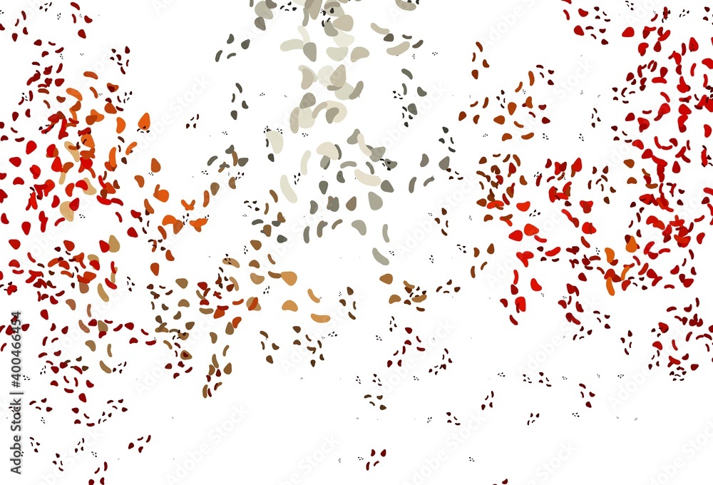 Light Red, Yellow vector template with memphis shapes.