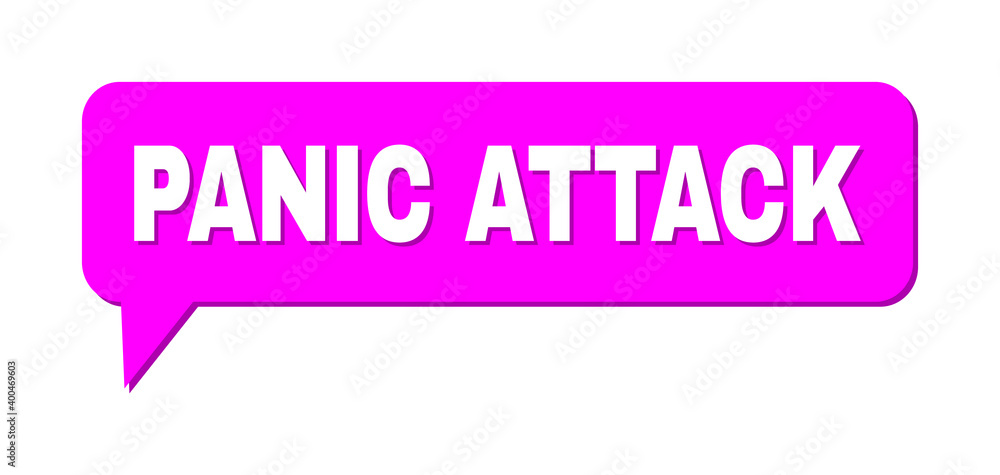 Conversation PANIC ATTACK Colored Cloud Frame. PANIC ATTACK text is located inside colored cloud with shadow. Vector quote text inside message frame. Conversation PANIC ATTACK Colored Cloud Frame. PANIC ATTACK text is located inside colored cloud with shadow. Vector quote text inside message frame.
