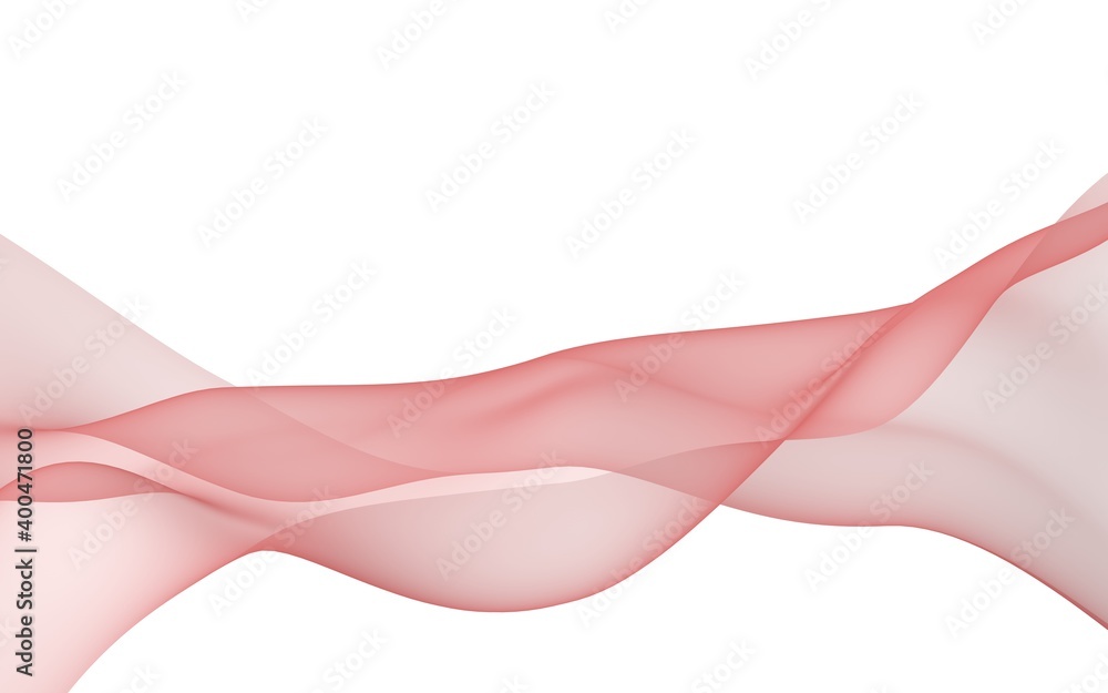 Abstract wave. Scarf. Bright ribbon on white background. Abstract smoke. Raster air background. 3D illustration Abstract wave. Scarf. Bright ribbon on white background. Abstract smoke. Raster air background. 3D illustration